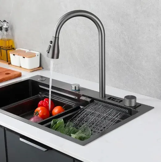 Is de keukenkraan met dubbele knop in watervalstijl de ideale keuze voor moderne keukens?