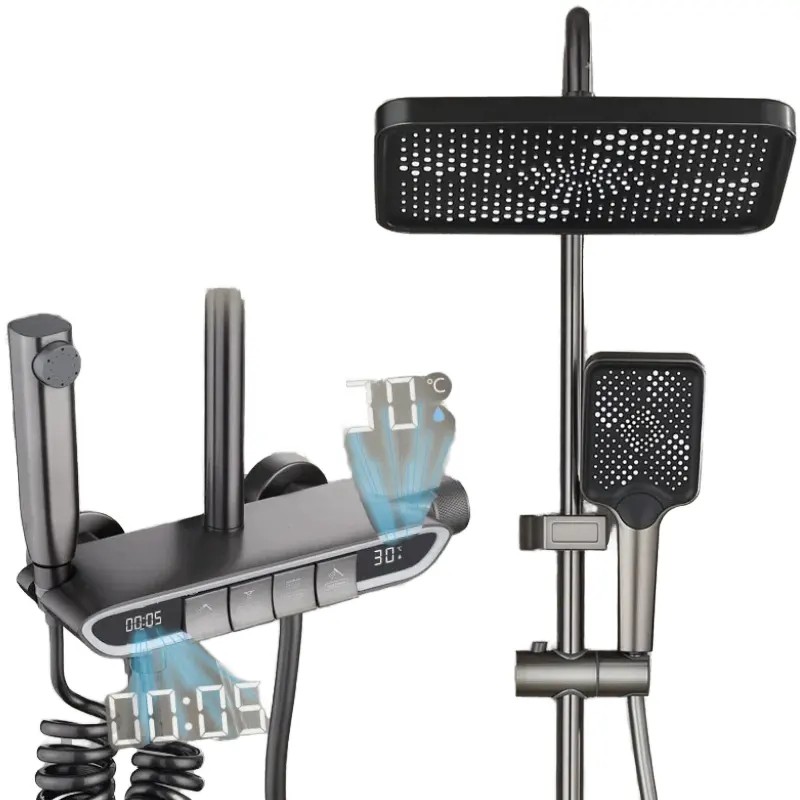 Digital Display Smart Shower System